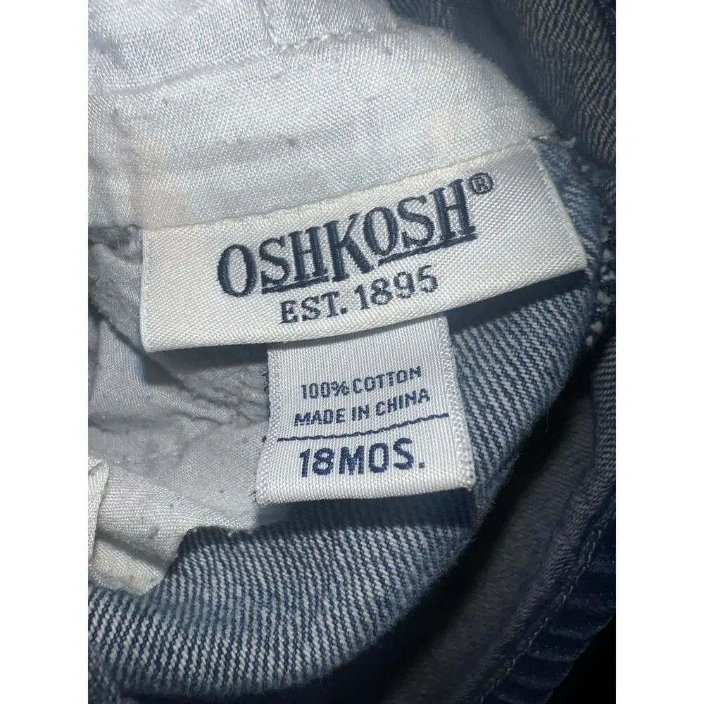 OshKosh denim overall girls dress size 18 months